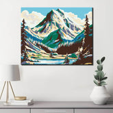 Painting by Numbers Mountains